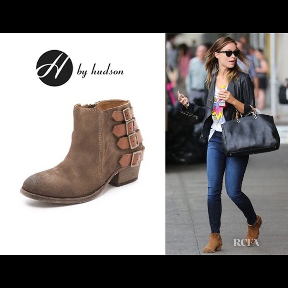 Hudson London Encke Buckle Booties - Picture 3 of 6